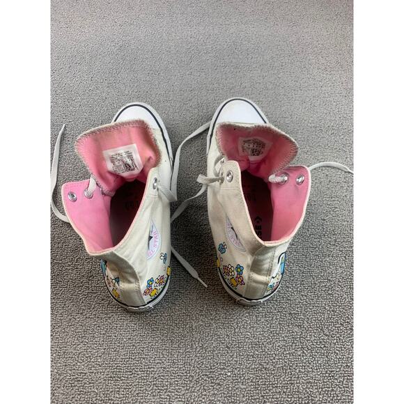 Converse Chuck Taylor Women 10 White Hello Kitty Chuck Taylor High‎ Top Sneakers - Picture 6 of 9